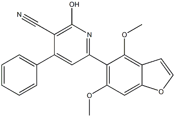 4,6-Dimethoxy-5-(4-phenyl-5-cyano-6-hydroxy-2-pyridinyl)benzofuran