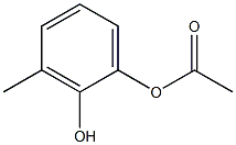 Acetic acid 2-hydroxy-3-methylphenyl ester,,结构式