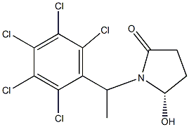 1-[(S)-1-(Pentachlorophenyl)ethyl]-5-hydroxypyrrolidin-2-one