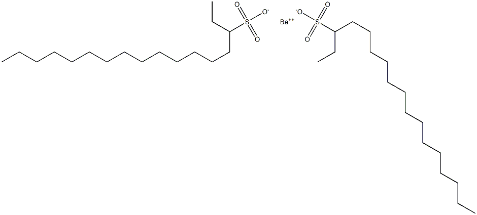 Bis(heptadecane-3-sulfonic acid)barium salt Struktur
