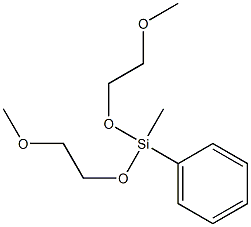 Methyl(phenyl)bis(2-methoxyethyloxy)silane,,结构式