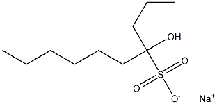 4-Hydroxydecane-4-sulfonic acid sodium salt 结构式