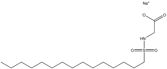 N-Pentadecylsulfonylglycine sodium salt Structure