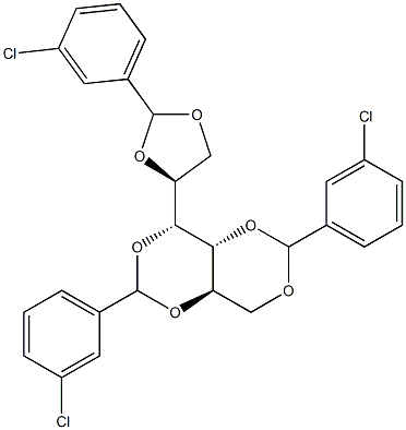 1-O,2-O:3-O,5-O:4-O,6-O-Tris(3-chlorobenzylidene)-D-glucitol