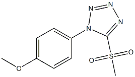 Methyl 1-(4-methoxyphenyl)-1H-tetrazol-5-yl sulfone,,结构式