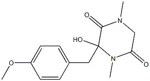 1,4-Dimethyl-2-hydroxy-2-(4-methoxybenzyl)piperazine-3,6-dione