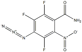 4-Azido-2-nitro-3,5,6-trifluorobenzamide Struktur