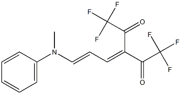 3-[(2E)-3-(N-Methylanilino)-2-propenylidene]-1,1,1,5,5,5-hexafluoro-2,4-pentanedione Structure