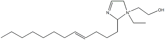 2-(4-Dodecenyl)-1-ethyl-1-(2-hydroxyethyl)-3-imidazoline-1-ium 结构式