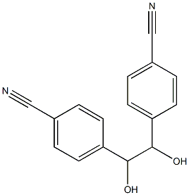 4,4'-(1,2-Dihydroxyethylene)di(benzonitrile) Structure