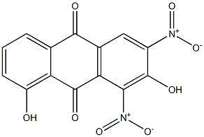 1,7-Dihydroxy-6,8-dinitroanthraquinone Structure