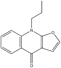 9-プロピルフロ[2,3-b]キノリン-4(9H)-オン 化学構造式