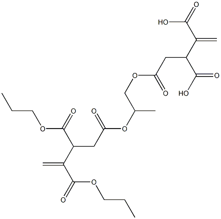4,4'-[1-Methylethylenebis(oxycarbonyl)]bis(1-butene-2,3-dicarboxylic acid dipropyl) ester,,结构式