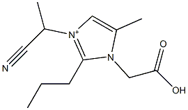 3-(1-Cyanoethyl)-2-propyl-5-methyl-1-(carboxymethyl)-1H-imidazol-3-ium