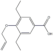 4-(Allyloxy)-3,5-diethylbenzoic acid 结构式