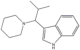 3-(2-Propylpiperidinomethyl)-1H-indole,,结构式