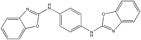2,2'-[1,4-フェニレンビス(イミノ)]ビス(ベンゾオキサゾール) 化学構造式