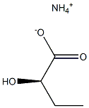 [R,(+)]-2-Hydroxybutyric acid ammonium salt Structure