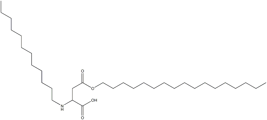 2-Dodecylamino-3-(heptadecyloxycarbonyl)propionic acid Structure