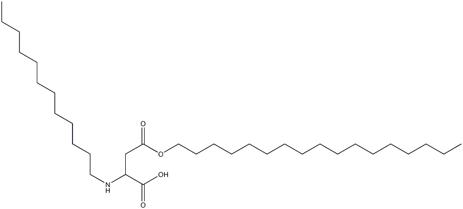 2-Dodecylamino-3-(heptadecyloxycarbonyl)propionic acid,,结构式