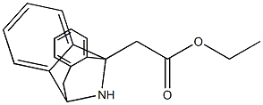 5-(Ethoxycarbonylmethyl)-10,11-dihydro-5H-dibenzo[a,d]cyclohepten-5,10-imine Struktur