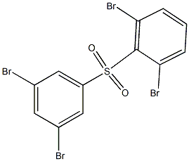 2,6-ジブロモフェニル3,5-ジブロモフェニルスルホン 化学構造式