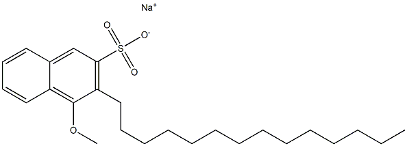 4-Methoxy-3-tetradecyl-2-naphthalenesulfonic acid sodium salt,,结构式