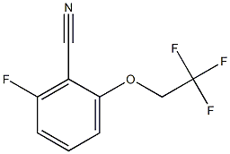 2-(2,2,2-Trifluoroethoxy)-6-fluorobenzonitrile Struktur