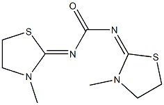 1,3-Bis(3-methylthiazolidin-2-ylidene)urea 结构式