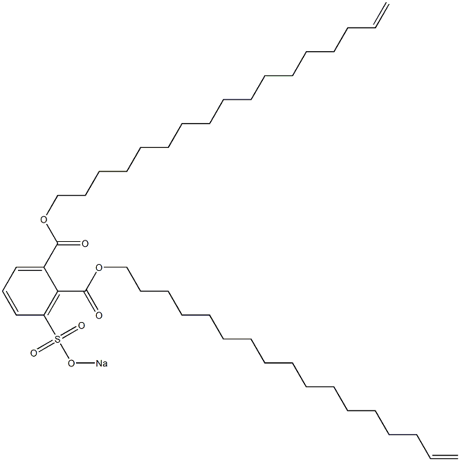 3-(Sodiosulfo)phthalic acid di(16-heptadecenyl) ester Structure