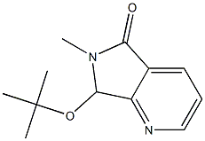 6,7-Dihydro-6-methyl-7-(tert-butyloxy)-5H-pyrrolo[3,4-b]pyridin-5-one Structure