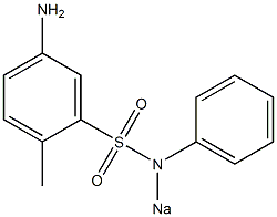 5-Amino-2-methyl-N-sodiobenzenesulfonanilide Structure