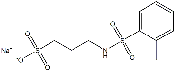 3-(2-Methylphenylsulfonylamino)-1-propanesulfonic acid sodium salt,,结构式