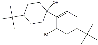 4-tert-Butyl-1-(6-hydroxy-4-tert-butyl-1-cyclohexenyl)cyclohexan-1-ol,,结构式
