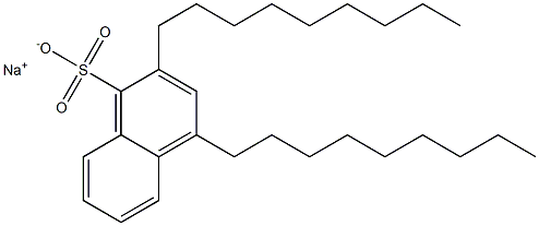 2,4-Dinonyl-1-naphthalenesulfonic acid sodium salt Structure