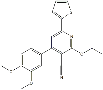 2-Ethoxy-4-(3,4-dimethoxyphenyl)-6-(2-thienyl)pyridine-3-carbonitrile