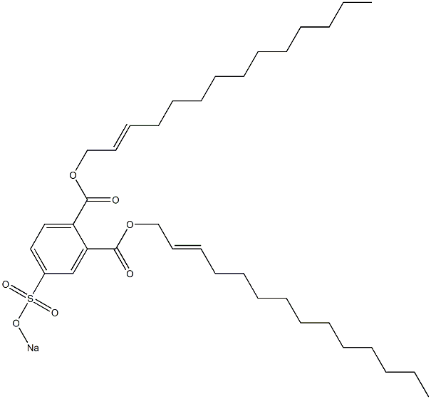 4-(Sodiosulfo)phthalic acid di(2-tetradecenyl) ester Structure