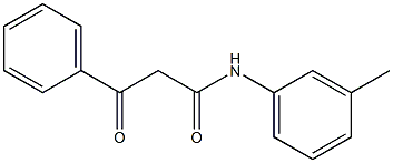 N-(3-Methylphenyl)-3-phenyl-3-oxopropanamide Structure