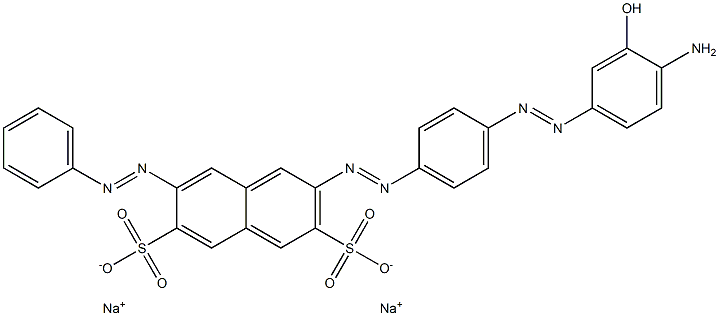  2-[[4-[(4-Amino-3-hydroxyphenyl)azo]phenyl]azo]-7-(phenylazo)-3,6-naphthalenedisulfonic acid disodium salt