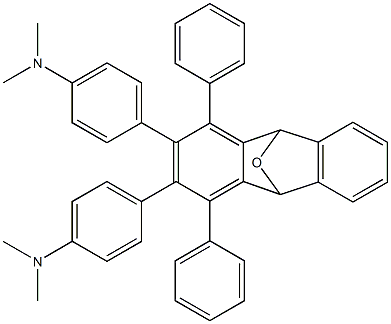 1,4-Diphenyl-2,3-bis(4-dimethylaminophenyl)-9,10-dihydro-9,10-epoxyanthracene,,结构式