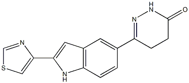 6-[2-(4-Thiazolyl)-1H-indol-5-yl]-4,5-dihydropyridazin-3(2H)-one