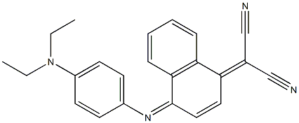 [4-[[4-(Diethylamino)phenyl]imino]naphthalen-1(4H)-ylidene]malononitrile Struktur