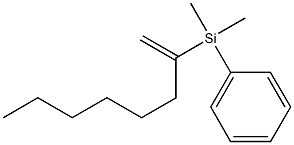(1-Hexylvinyl)phenyldimethylsilane Structure