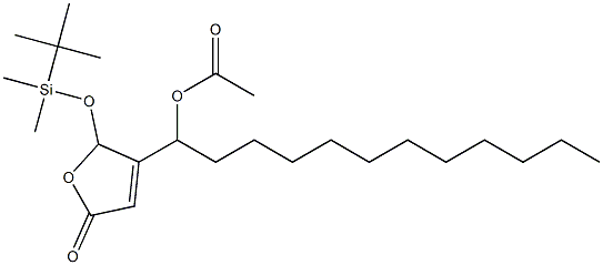 Acetic acid 1-[[2,5-dihydro-5-oxo-2-(tert-butyldimethylsiloxy)furan]-3-yl]dodecyl ester