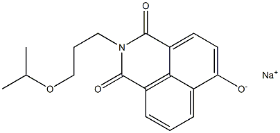 Sodium 2-(3-isopropoxypropyl)-2,3-dihydro-1,3-dioxo-1H-benzo[de]isoquinoline-6-olate,,结构式