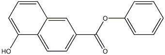 5-ヒドロキシ-2-ナフトエ酸フェニル 化学構造式