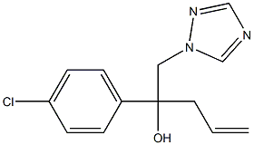1-(4-Chlorophenyl)-1-(2-propenyl)-2-(1H-1,2,4-triazol-1-yl)ethanol Struktur
