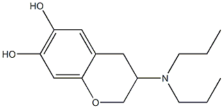 3,4-Dihydro-3-(dipropylamino)-2H-1-benzopyran-6,7-diol Struktur