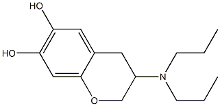 3,4-Dihydro-3-(dipropylamino)-2H-1-benzopyran-6,7-diol 结构式