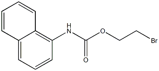 N-(1-Naphtyl)carbamic acid 2-bromoethyl ester Structure